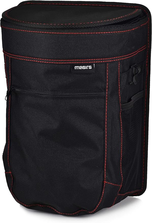 Masirs Vehicle Trash Can - Large Removable Leakproof Garbage Bag, Fasten The Car Waste Basket to Back or Front Seat Headrest. Great Garbage Can for Car, SUV, Truck, Van or Minivan.