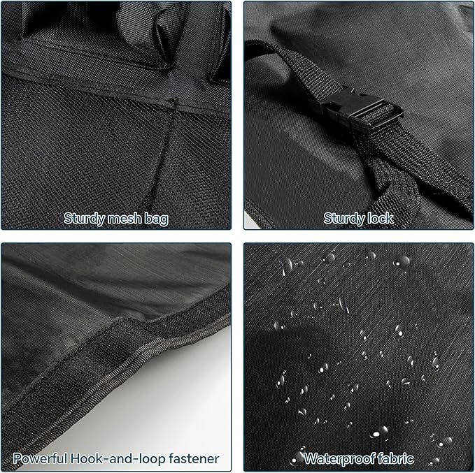 Car Trunk Organizer for SUV Backseat Hanging Storage with 8 Pockets, Heavy-Duty 1680D Oxford Fabric, Foldable Car Organizer for MPV Minivan Sedan, Car Accessories Interior