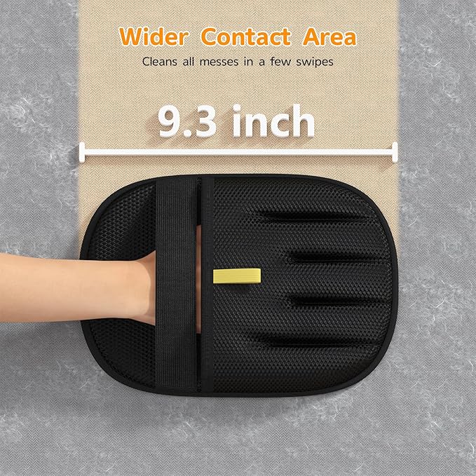 Pet Hair Removal, 2025 Newly Upgraded Five-Finger Electrostatic Pet Hair Removal Glove, Reusable Cat & Dog Hair Remover Tool for Clothing, Couch, Furniture, Carpet, Car Seat, Cat Grooming Glove -1 PCS