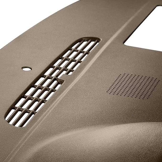DashSkin Dash Cover Compatible with 2007-2014 Chevy Tahoe Suburban Avalanche & GMC Yukon & Yukon XL with Dash Speaker in Cashmere - Hard Molded Plastic Dashboard Cap
