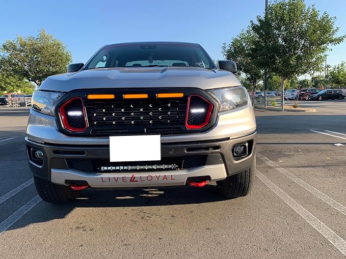 iJDMTOY Super Slim Flush Mount 6-LED Daytime Running Light/Auxiliary Driving Lighting Kit Compatible with Truck SUV Grille or Bumper Mount, Xenon White