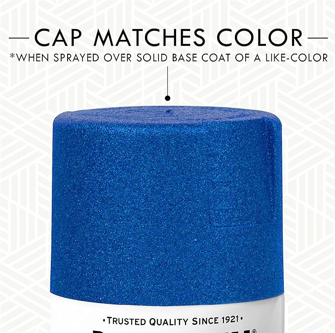 Rust-Oleum 299425 Specialty Glitter Spray Paint, 10.25 Oz, Royal Blue