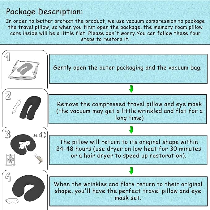 Cute Travel Pillow with Sleep Eye Mask Cartoon Headrest & Neck Pillow for Kids Boys & Girls, Teens, Travel Accessories for Airplane, Car, Recline, Home Use Memory Foam Flight - Cute Yellow Corgi