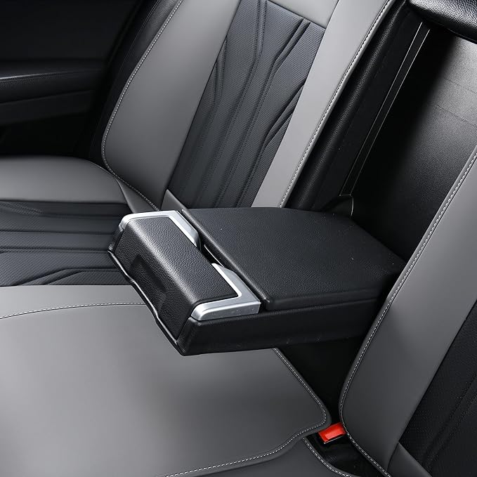 FLORICH Seat Covers for Cars, Waterproof Seat Covers, Leather Car Seat Covers 2 Pack, Universal Seat Cushion Protector for Most Cars Trucks SUV-Gray&Black