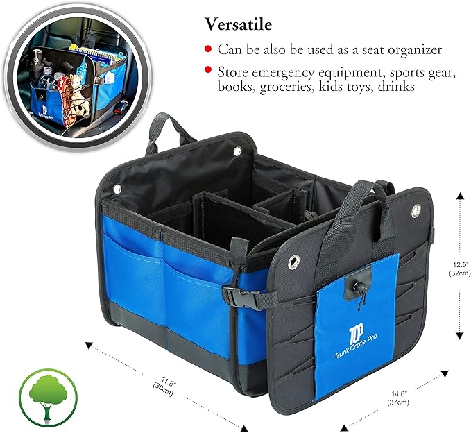 TRUNKCRATEPRO Save 15 per cent off Bundle 2 trunk organizer (red, blue)
