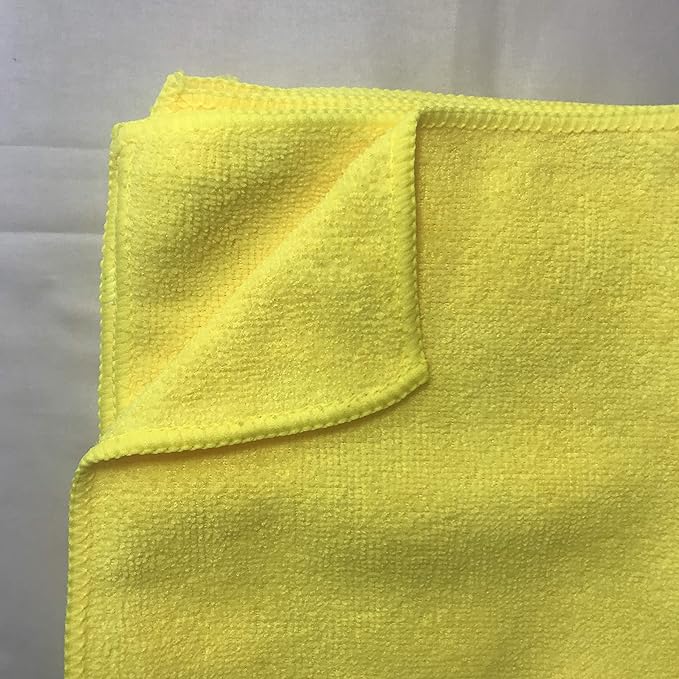 HI-TECH Microfiber Towels Plush 16x16, Lint Free, Streak Free (10 Pack)