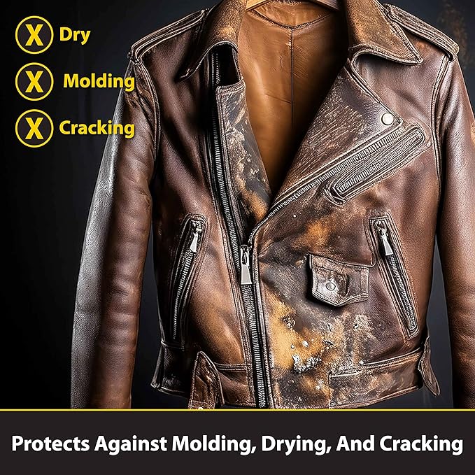 Fiebing's Leather Cleaner & Conditioner (8 oz) - All Purpose Wax-Free Color Safe Formula Protects & Strengthens All Leather - Prevents Molding, Cracking, Water Spots & Salt Stains on Car, Shoe, Purse