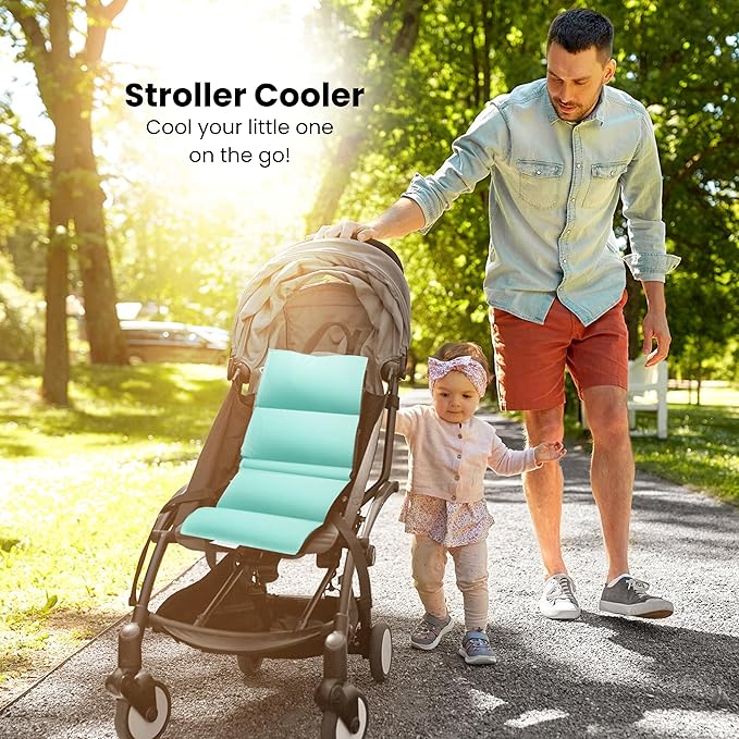 Swanoo Car Seat Cooling Pad, Stroller Cooling Pad with Ice Pack for Babies Toddler and Kids, Sun and Heat Cover Protector for Summer Carseat Cooler Liner…