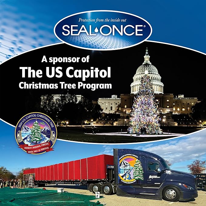 Seal-Once Nano+Poly Penetrating Wood Sealer with Polyurethane - Premium Waterproof Sealant - 5 Gallon & Light Brown