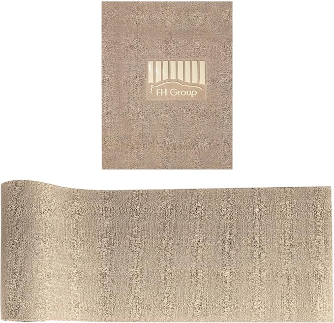 FH Group Car Floor Mats - DIY Ultra Waterproof Trimmable Non-Slip Vinyl Floor Mats, Solid Beige