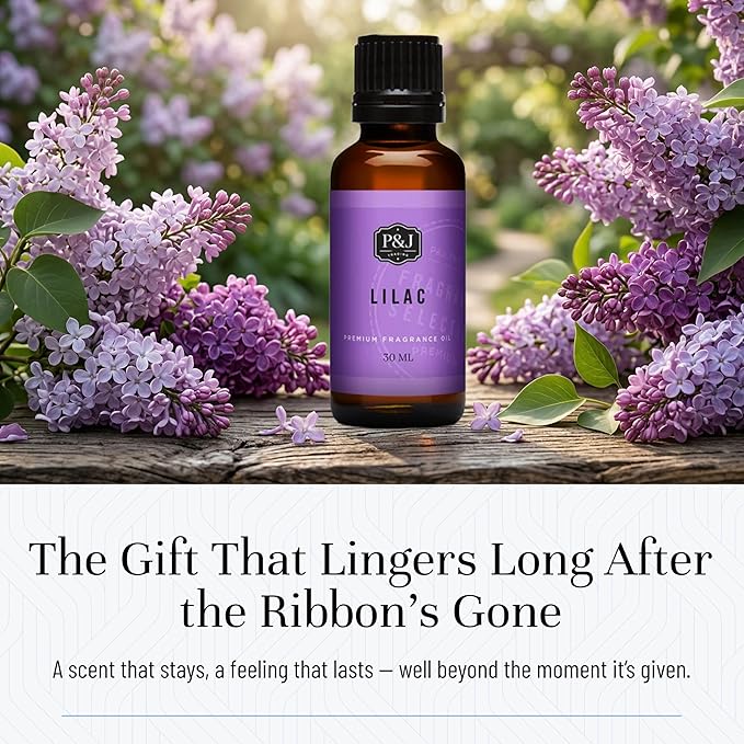 P&J Trading Fragrance Oil | Lilac Oil 30ml - Candle Scents for Candle Making, Freshie Scents, Soap Making Supplies, Diffuser Oil Scents