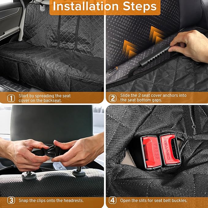 Dog Car Seat Cover for Back Seat Compatible with Mazda CX50 CX-50 CX5 CX-5 CX30 CX-30 Accessories, Waterproof Non-Slip Pet Bench Backseat Covers 2026 New