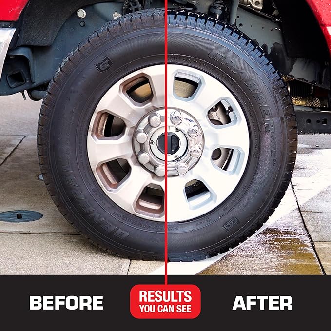 Black Magic 120253 Intense Foam Wheel & Tire Cleaner w/High Foaming Deep Clean Formula to Remove Dirt, Grime & Brake Dust - Cherry Scent