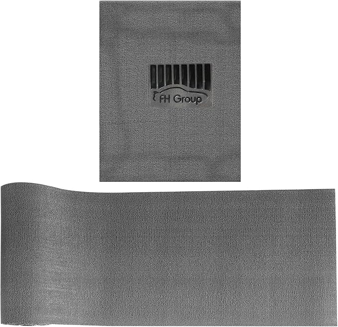 FH Group Car Floor Mats - DIY Ultra Waterproof Trimmable Non-Slip Vinyl Floor Mats, Solid Gray