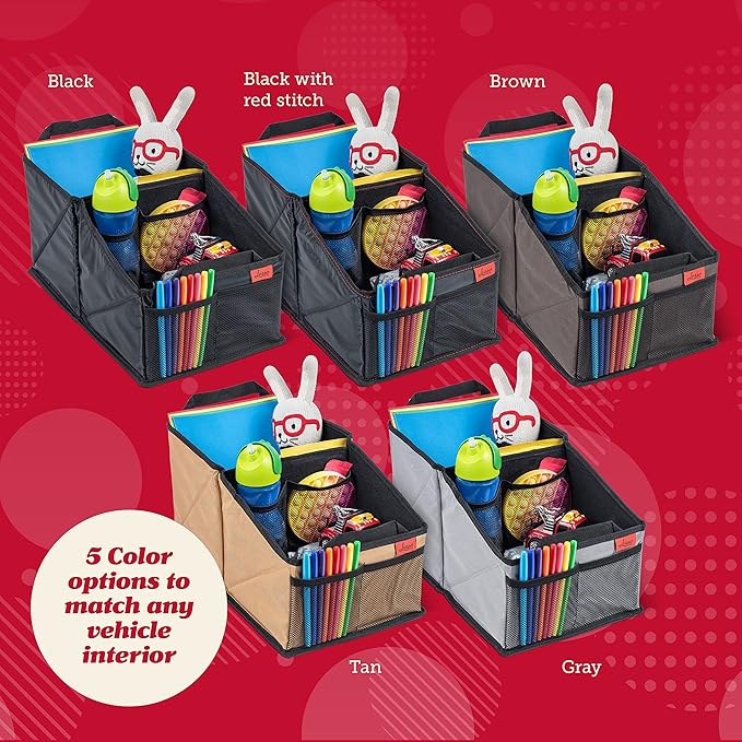 Lusso Gear Car Seat Organizer for Front or Backseat - Great for Adults & Kids, Features 9 Storage Compartments for Toys, Magazines, Tissues, Maps, Books, Documents, Games & More (Planets)