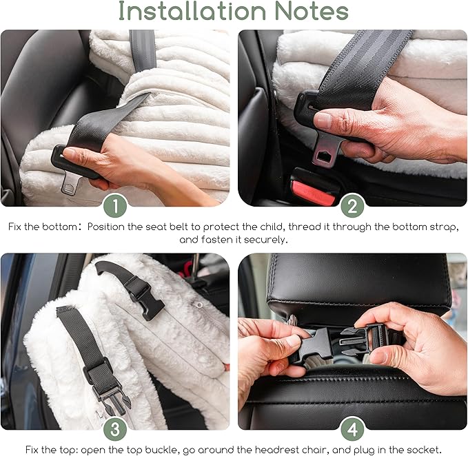 HIGOGOGO Washable Travel Pillow, Car Pillow for Kids & Adults, Upgraded Travel Pillows with Removable Soft Cover and High-Support Foam, Fix Neck and Body Sitting/Sleeping on The Trip, Beige