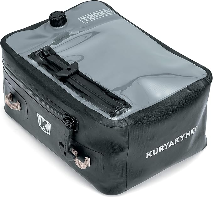 Kuryakyn 5172 Tørke 7L Dry Tank Bag: Clear Waterproof Pouch Storage with High Strength Magnetic Base and Strap Kit