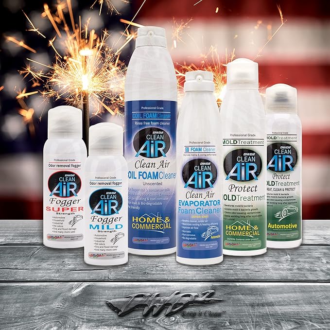 DWD2 Clean AIR® Premium Foaming Automotive Evaporator Coil Cleaner (Unscented) - Renew Your Air Conditioner and Enjoy a Comfortable Driving Experience Today (8.oz)