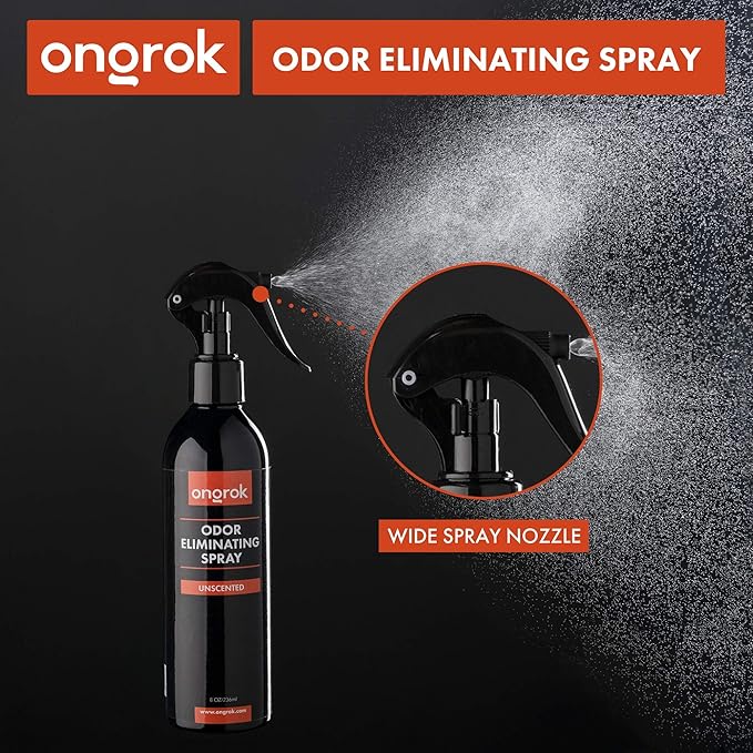 Smoke Odor Eliminator Spray by ONGROK, Natural Unscented (8 oz), Made in USA, Smell Remover for Home and Car, Air Freshener, Smoke Odor Exterminator
