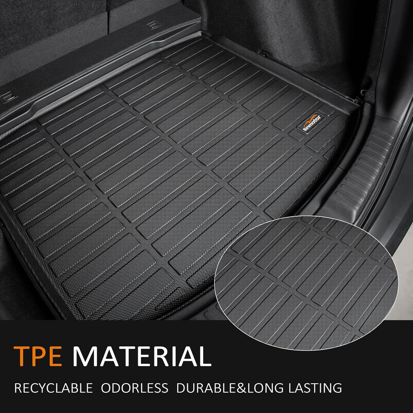 Binmotor-All Weather Floor Mats & Cargo Liner for RX 2025 2024 2023 RX350 | RX350h | RX500h (NOT for RX450h+PHEV) Heavy Duty Car Floor Liners for RX 350 Accessories-Black