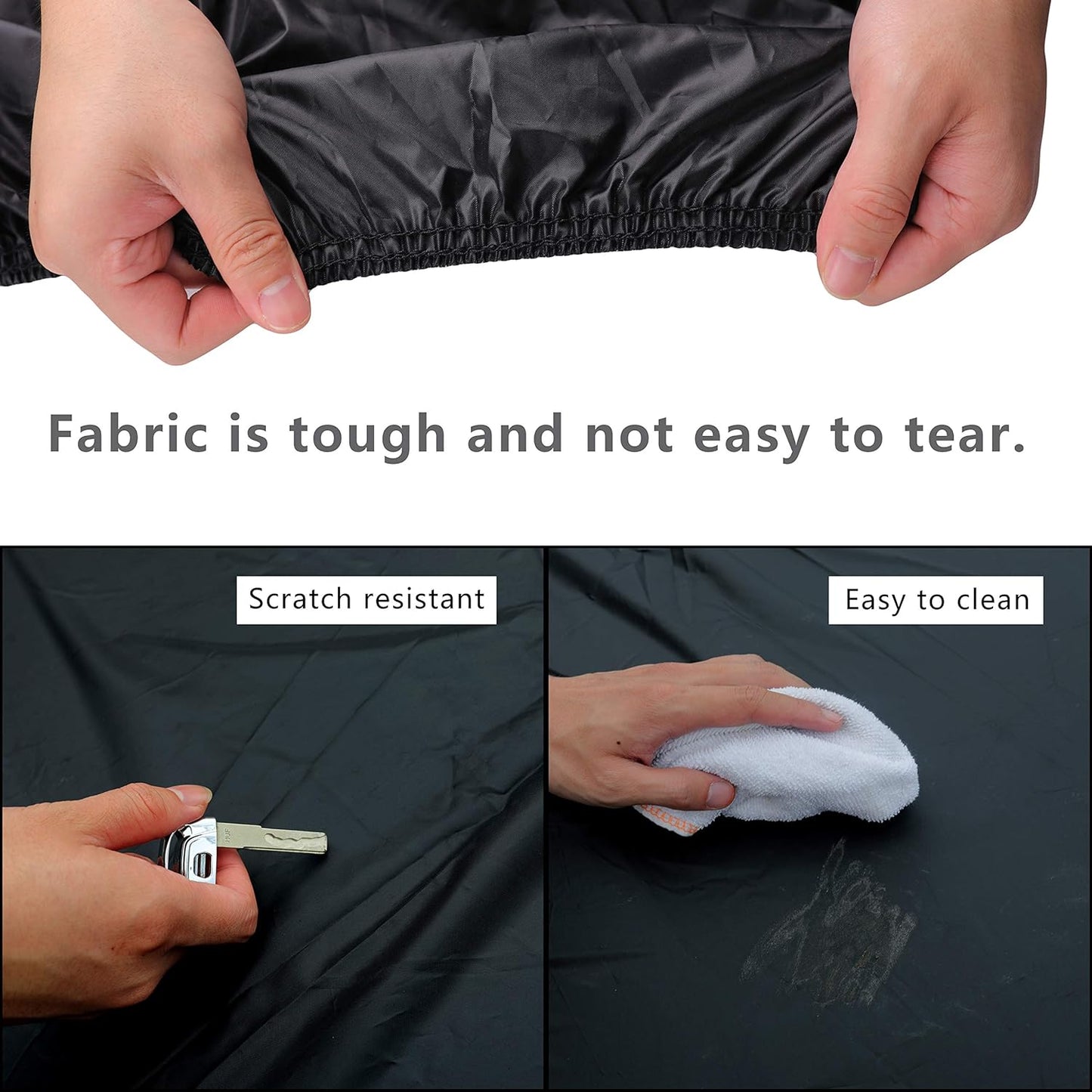 MORNYRAY Compatible with Jeep Wrangler 2 Door, Waterproof Car Cover All Weather Snowproof UV Protection Windproof Outdoor Full car Cover, Universal Fit for (Wrangler 2Door, Blue)