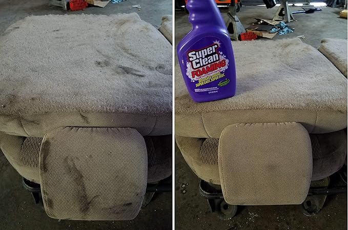 Super Clean Foaming Multi-Surface All Purpose Cleaner Degreaser Spray, Biodegradable, Full Concentrate, 32 ounce