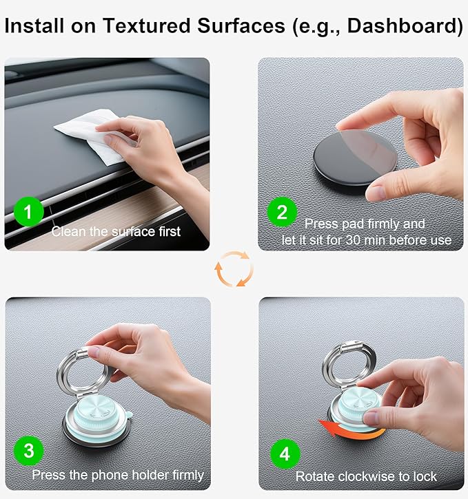 BOCLOUD 2026 Next-Gen Suction Cup Phone Mount Cute 360° Zinc Alloy 109 LBS Phone Stand Vacuum Magnetic Car Holder for MagSafe Strongest Accessories for iPhone 16 15 14... Android