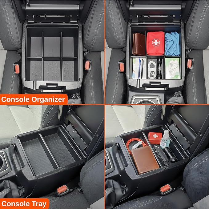 Vehicle OCD - Center Console Divider, Tray, and Glove Box Organizer for Toyota Tacoma (2016-2023) - Made in USA - SLX501