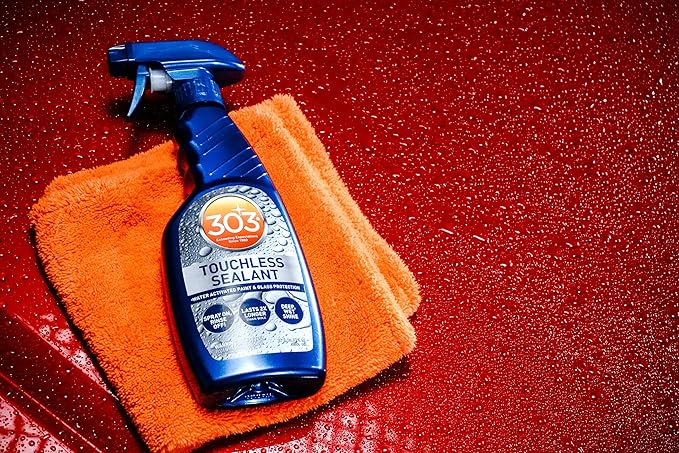 303 Products Touchless Sealant - SiO2 Technology - Water Activated Paint and Glass Protection - Spray On, Rinse Off, Refill for Trigger Spray Bottle,1 Gallon (Pack of 4), 30399