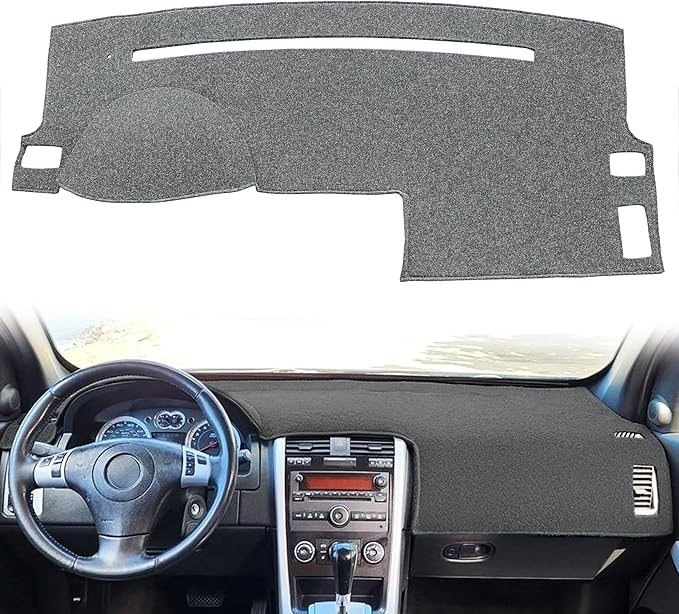 Yiz Dash Cover Mat Custom Fit for Chevrolet Chevy Equinox/Pontiac Torrent Dashboard Cover Pad Cap Carpet Potector J287 (Dark Gray)