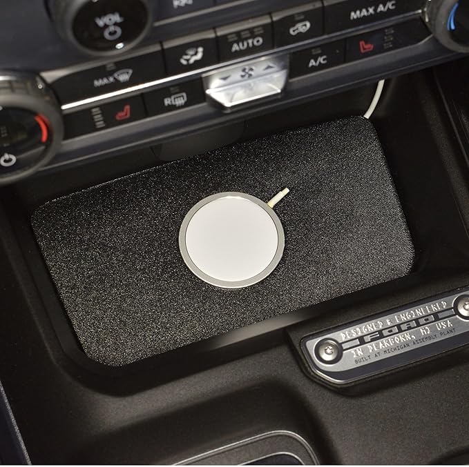 Center Console Wireless Charger Mount Compatible with Ford Bronco 2021 2022 2023 2024 - Cell Phone Holder for Automatic Transmission Bronco Only