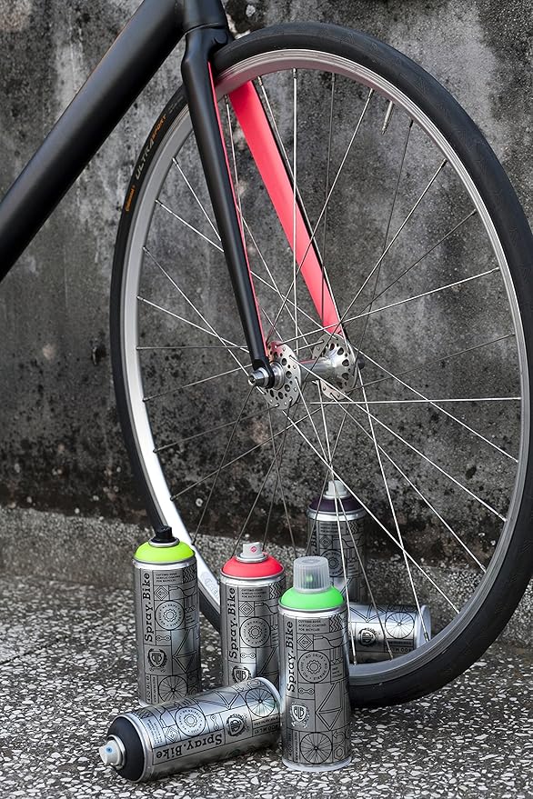 Spray.Bike Spray Paint | Designed Mainly for Bicycles | Multi-Use Acrylic Spray Paint for Metal, Plastic | High Coverage Bike Paint, 400ml, Chicago Yellow