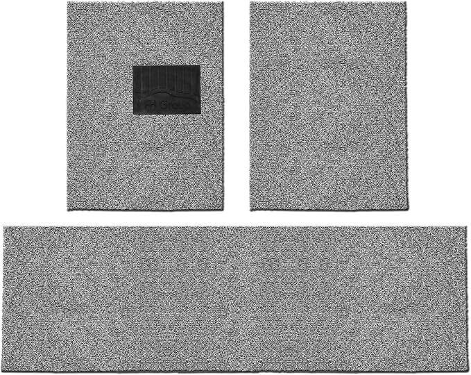 FH Group Car Floor Mats - DIY Ultra Waterproof Trimmable Non-Slip Vinyl Floor Mats, Solid Gray