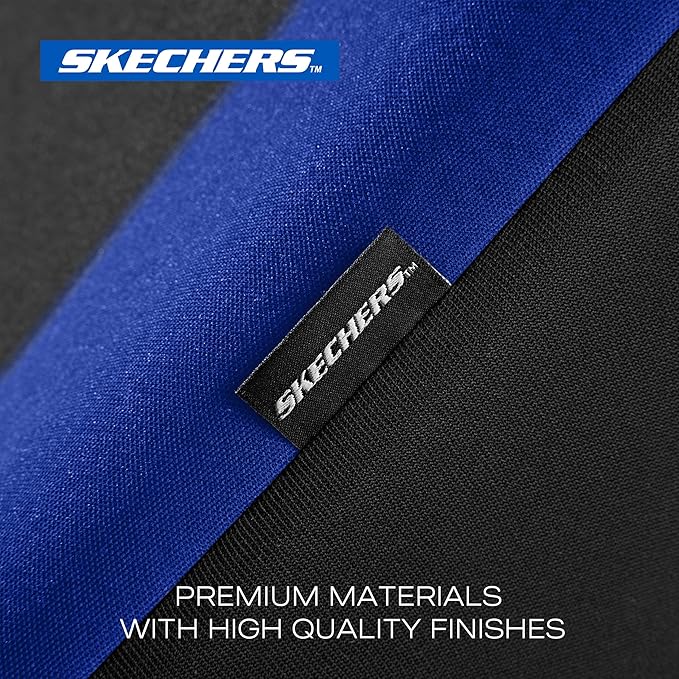 Skechers Seat Covers, Premium Breathable Polyester Car Seat Covers, Car Seat Covers Front Seats Airbag Compatible, Automotive Comfort for Most Cars, Vans, Trucks, SUVs (Two Front, Blue)