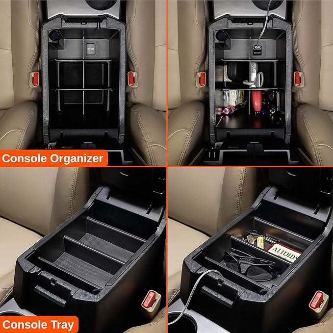 Vehicle OCD - Center Console Divider and Tray Organizer for Toyota 4Runner (2010-2024) - Made in USA - SLX509