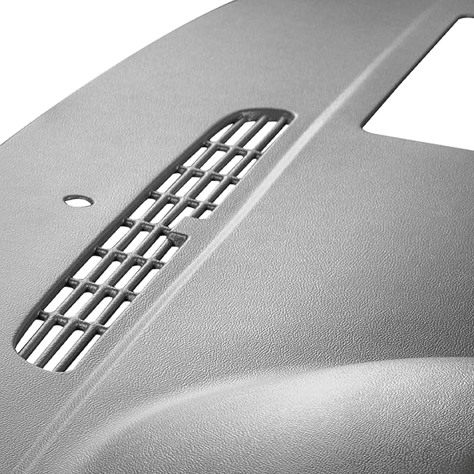 DashSkin Dash Cover Compatible with 2007-2014 Chevy Tahoe Suburban Avalanche & GMC Yukon & Yukon XL Without Dash Speaker in Dark Titanium - Hard Molded Plastic Dashboard Cap