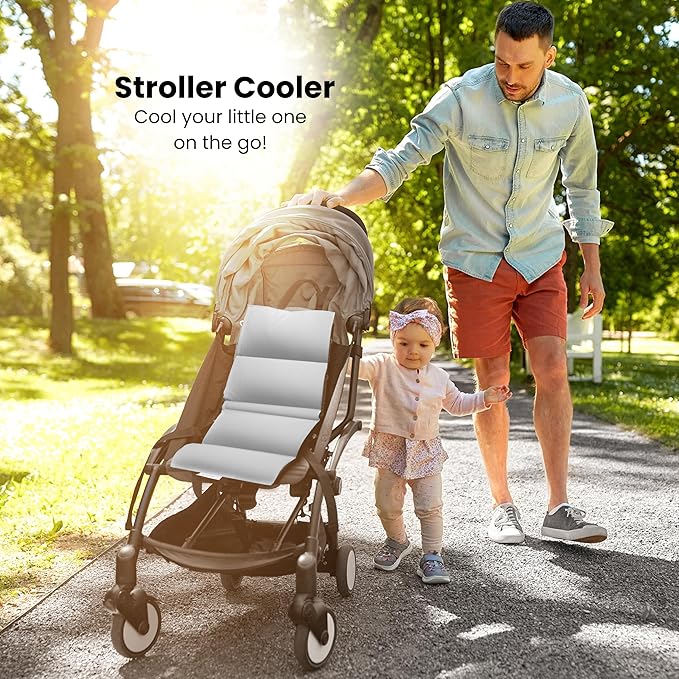 Swanoo Car Seat Cooling Pad, Stroller Cooling Pad with Ice Pack for Babies Toddler and Kids, Sun and Heat Cover Protector for Summer Carseat Cooler Liner