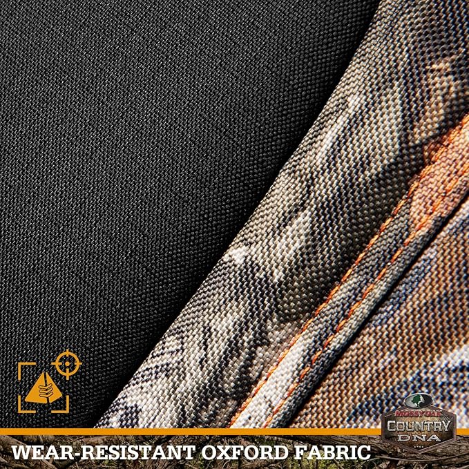 Mossy Oak Camo Seat Covers, Airbag Compatible, Universial Fit, Fit Most Bucket Seats - Made with Premium Rip-Stop Oxford Fabric - Official Licensed Product