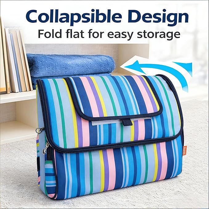 Yodo Collapsible Soft Cooler Bag, 18L Insulated Leakproof Lunch Cooler, 24 Can Portable Picnic Cooler with Quick Access Lid for Beach, Camping, Travel