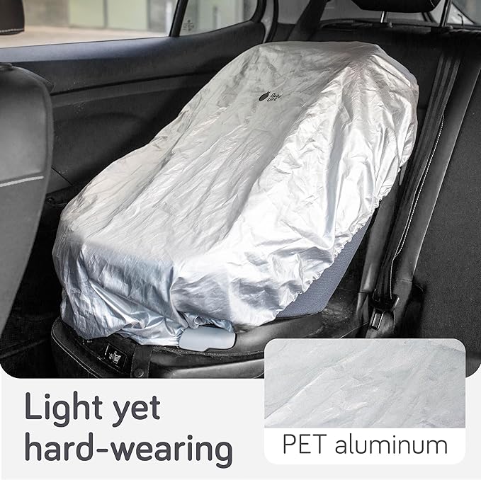 Baby Uma Infant Car Seat Cover Baby - UV Shielding & Heat Blocking Universal Sun Shade for Baby Car Seat, Reflective & Foldable PET Aluminium Cover