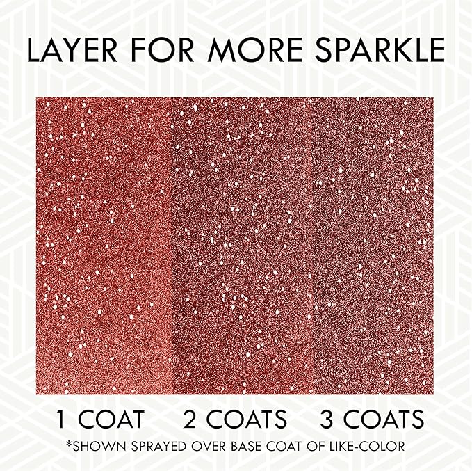 Rust-Oleum 268045 Specialty Glitter Spray Paint, 10.25 Oz, Red