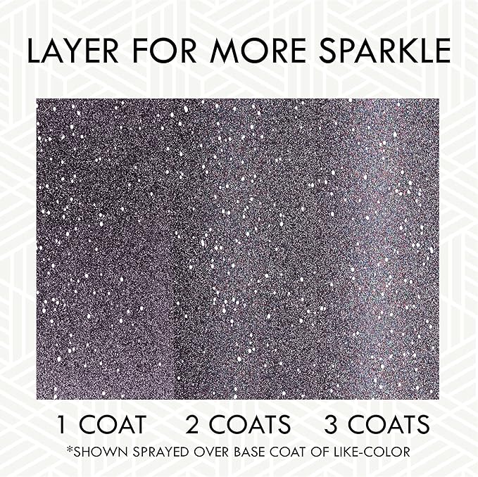 Rust-Oleum 342607 Specialty Glitter Spray Paint, 10.25 oz, Purple Multi-Color