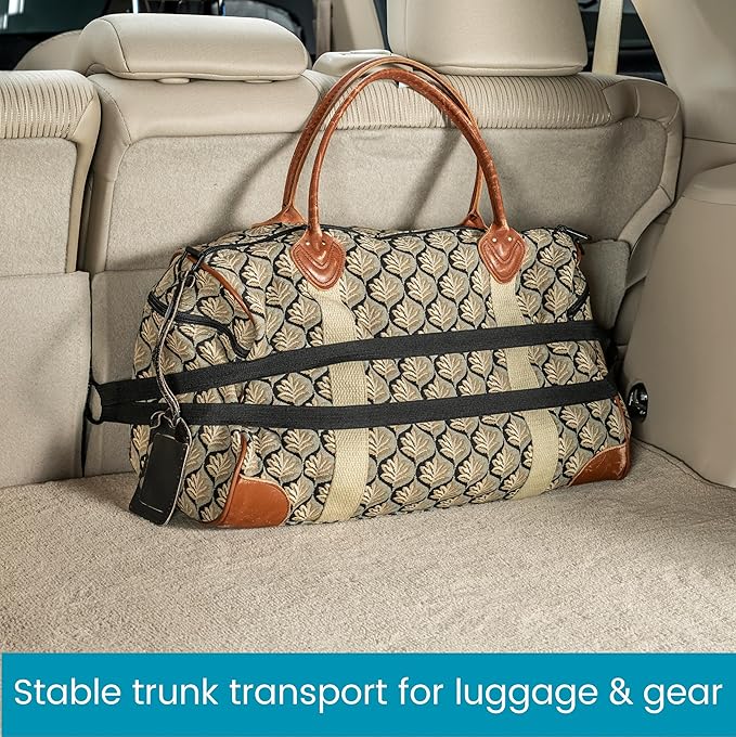 High Road HoldTight Car Purse Holder, Grocery Bag Holder and Package Strap for the Front Seat, Back Seat or Trunk - 2-pack