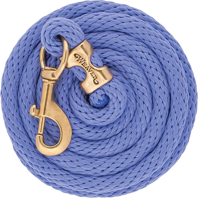 Weaver Equine Performance Lead Rope, Long Horse Lead Rope with Quick Halter Attachment, Soft Comfort Grip, Barn Horse Tack for Daily Use & Showing