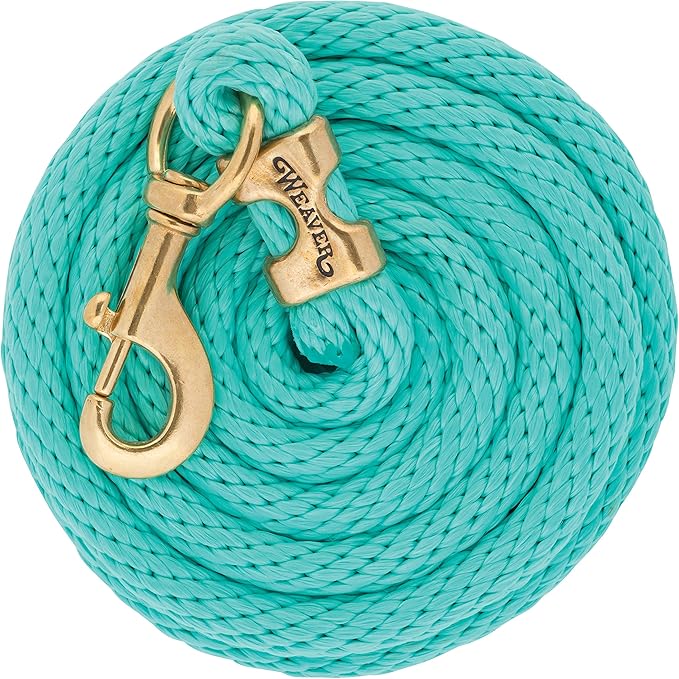 Weaver Equine Performance Lead Rope, Long Horse Lead Rope with Quick Halter Attachment, Soft Comfort Grip, Barn Horse Tack for Daily Use & Showing