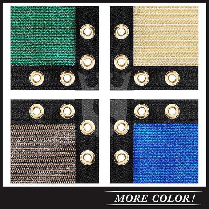 Royal Shade Custom Size 6' x 101' Grey Fence Privacy Screen Windscreen Cover Netting Mesh Fabric Cloth - Cable Zip Ties Included (We Make Custom Size)